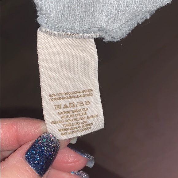 Free People Lace up Detail sweatshirt SZ M - Picture 6 of 6